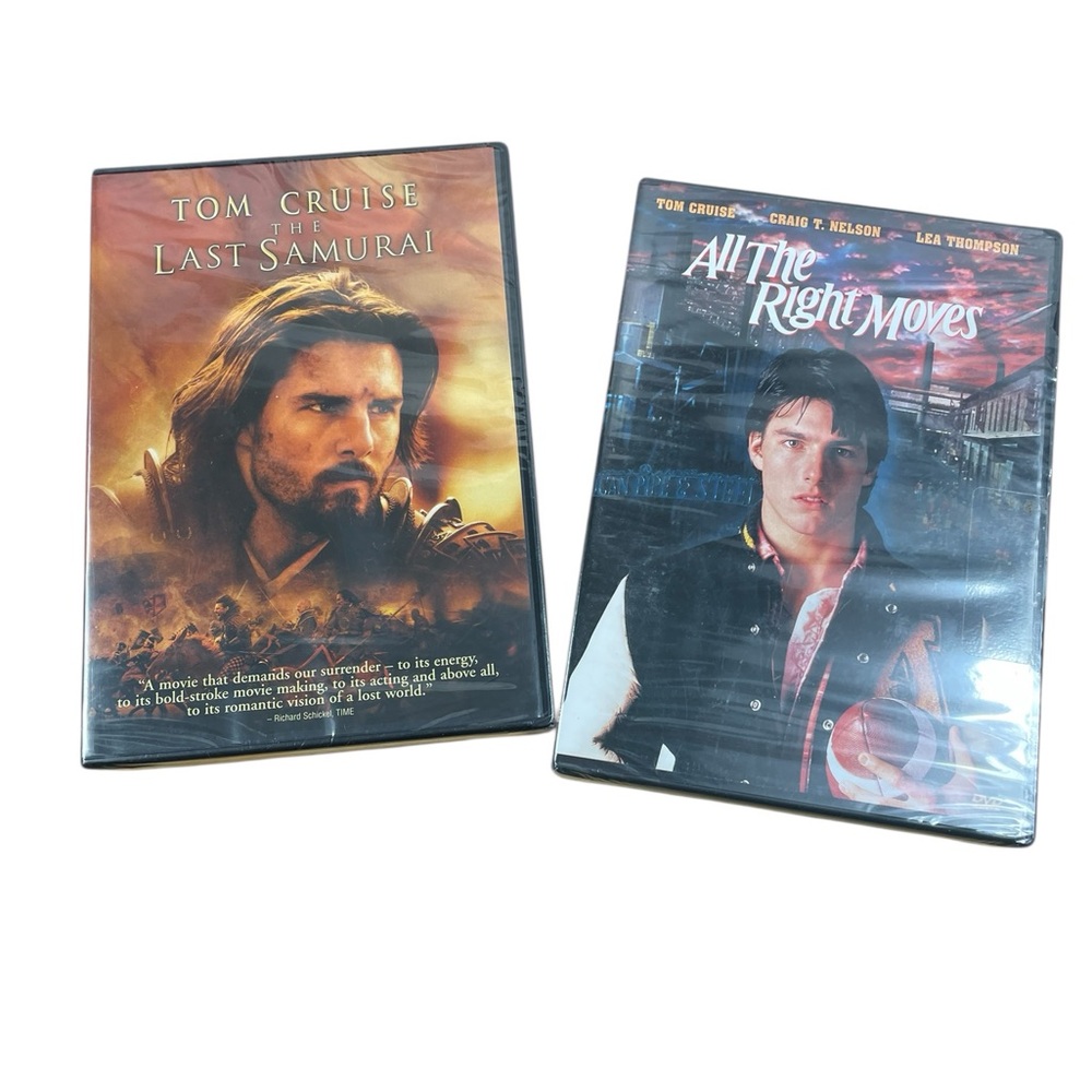 The Last Samurai & All the Right Moves DVDs, Tom Cruise, Factory sealed